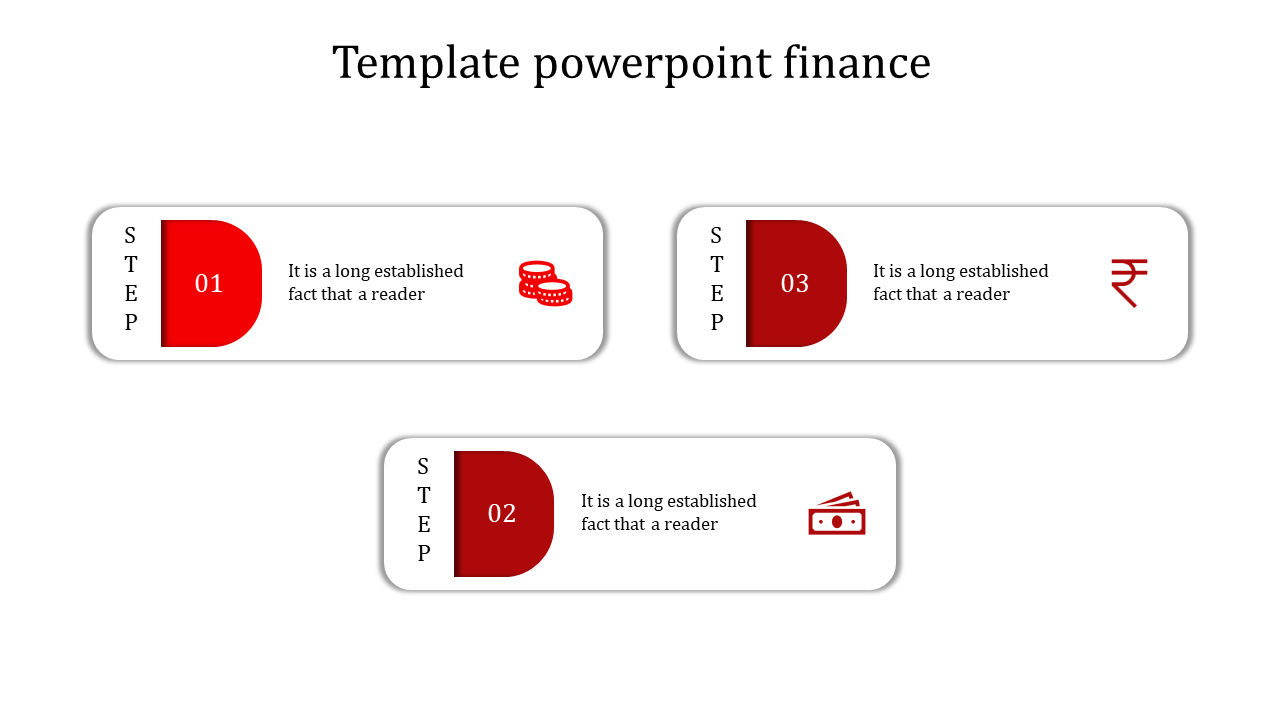 template powerpoint finance-template powerpoint finance-3-red